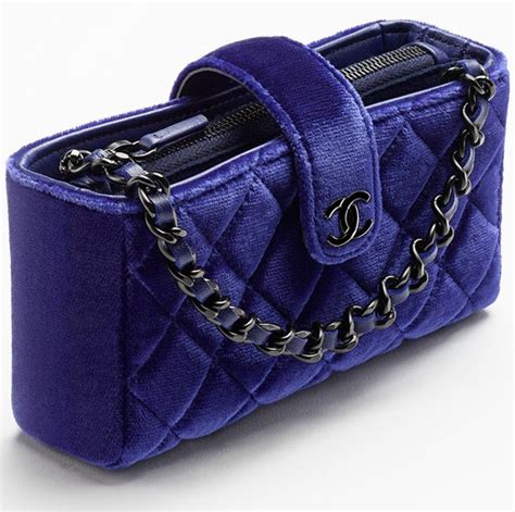 chanel 255 chanel chain clutch|Chanel clutch with chain velvet.